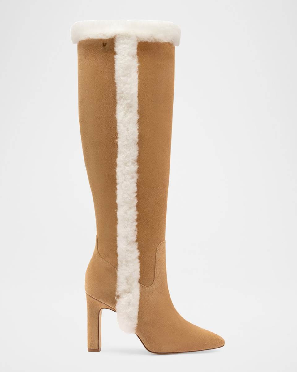 Cindy Suede Winter Knee Boots